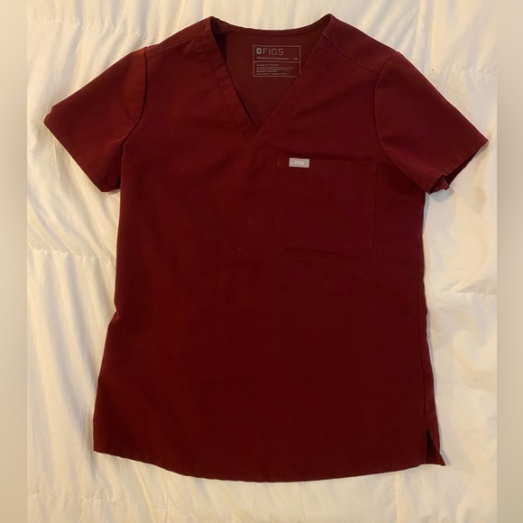 XS FIGS Catarina One-Pocket Scrub Top and Zamora Jogger Bottoms Set - Picture 3 of 4